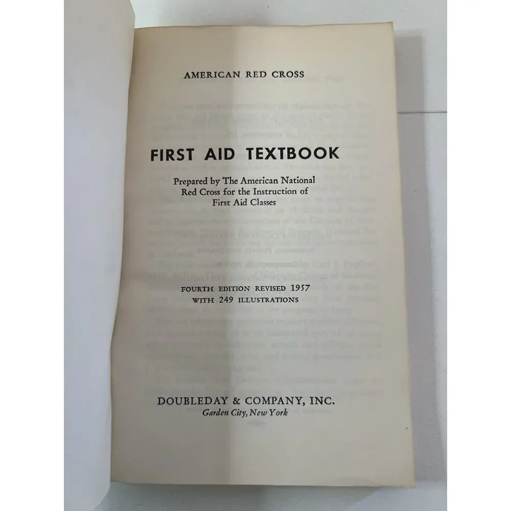 Vintage Survival books How to Stay Alive in the Woods & USA Red Cross First Aid